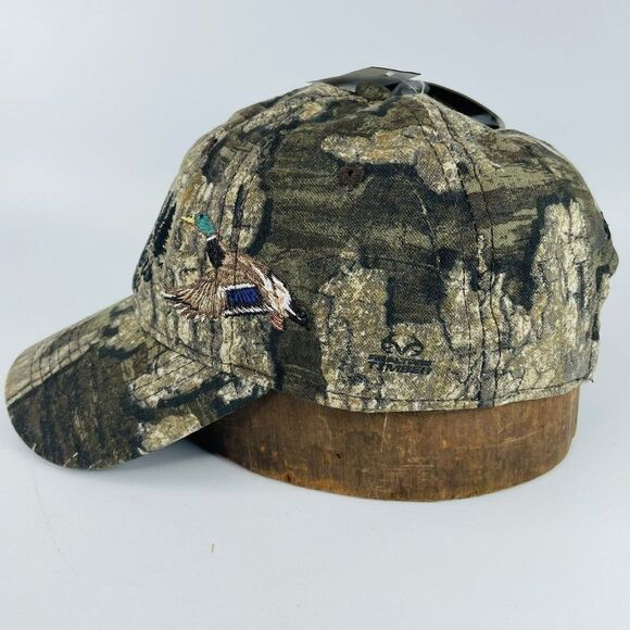 Scheels Outfitters Camo Strapback Trucker Hat Hunting Ball Cap Embroidered Duck - Picture 5 of 12